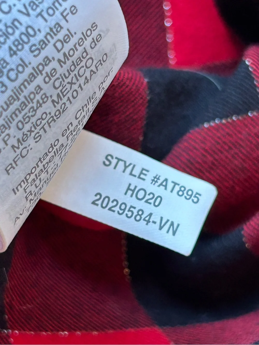 J. Crew Women’s Button Front Flannel Top with Ruffled Collar Red/Black Large
